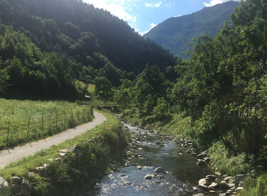 Torrente Ogliolo a Edolo, tappa 7bis Via Valeriana